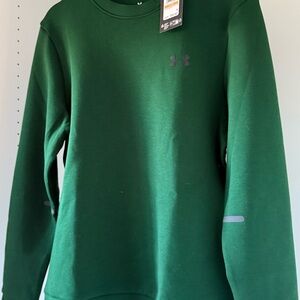Under Armour Men's UA Unstoppable Fleece Crew Forest Green